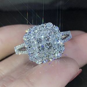 White Sapphire Engagement Style Ring